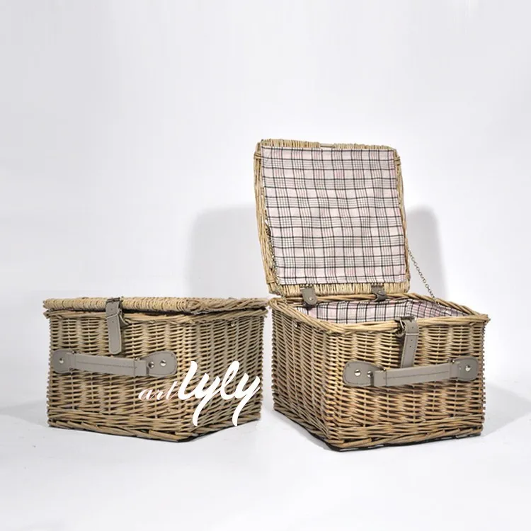 New Cheap Natural Wicker Storage Basket With Lids Wholesale Buy Small