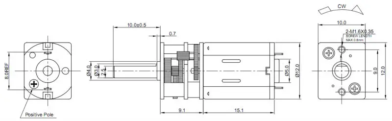 12v 24v DC Gear Motor Specifications ,Kinmore Motor