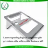 Premium corprate branded gifts for clients employees logo print metal portable laptop stand for office