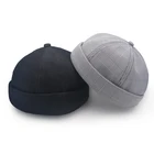Adjustable custom brimless baseball cap without visor