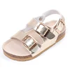 2019 New Arrival high quality Children Girls Strap Sandals with cork sole