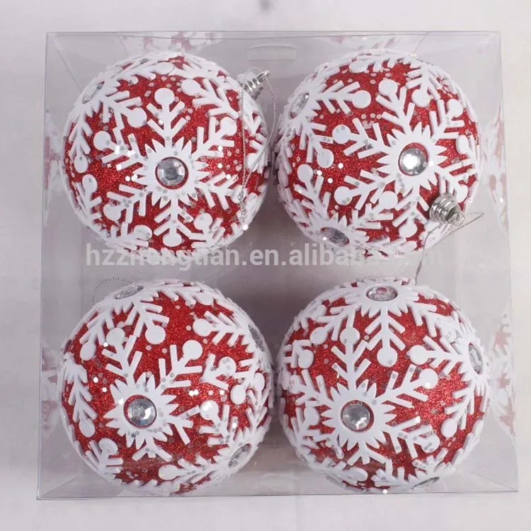 glitter ball ornament glitter christmas foam round ball ornament