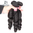 18 Inch 100% Brazilian Human Hair Loose Wave Curl Raw Cambodian Remy Hair Weave Vendor Bulk Extension