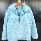 Wholesale Quarter Zipper Monogrammed Fleece Sherpa Pullover Sweatshirt