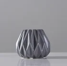 Wholesale glassy serface ceramic hand-made flower vase for home decoration