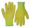 Full Palm Dipped Hi-vis Yellow HPPE Cut Resistant PU Coated Gloves Anti Cut
