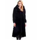 Luxurious Women Long Coat Wholehide Genuine Mink Coat Women Multicolor Mink Fur Jacket LM-08