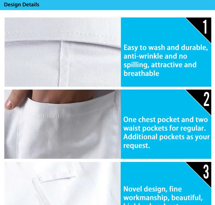 Product Promotion Guangzhou wholesale clothing linen doctor lab coat for women