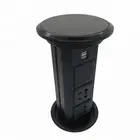 Retractable IP44 Waterproof USB Port CE SAA Kitchen Plug Desktop Electrical Power Point Motorized Pop Up Socket