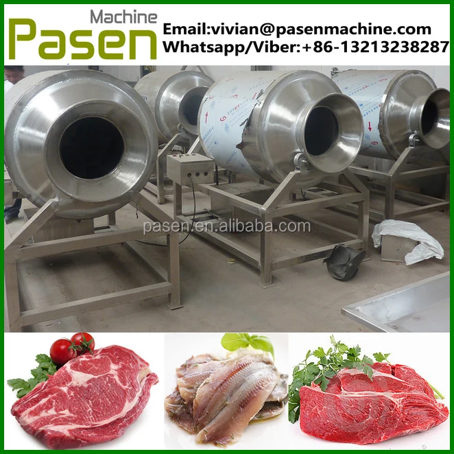 Vacuum Chicken Beef Pork Rolling And Kneading Machine Vacuum Tumbling