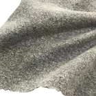 Grey color melange composition 70%polyester 25% rayon 5% spandex knit baby terry cloth fabric