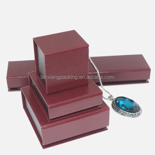 luxury handmade recycle cardboard custom jewelry gift box
