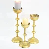 Wholesale Custom Antique Wrought Metal Iron Gold Candlesticks Tealight Candle Holder For Home wedding Decoration