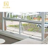 South african modern aluminum sound proof top double hung french window awning for bathroom toilet kitchen