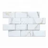 2018 Top Quality Calacatta Gold Marble 3"x6" Polished Brick Wall Tile Kitchen