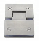 stainless steel 180 degree bathroom glass door shower hinge glass clip