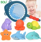 Bath toy shark pond glue spray toy for baby soft toy fishing play pool