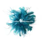 Manufacturer BF-75 Chandelle-Ostrich Feather Clip Bridal White Feather Flower Halloween Decor Hair Accessory