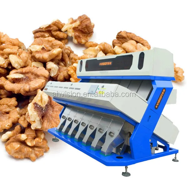 lower price 448 channels 7 chutes ce certificated walnut kernel