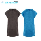 Wholesale High Grade Microfiber Or Cotton Ultralight Custom Logo Super Soft Cotton Poncho Towel For Adult
