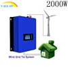 2 KW Wind Grid Tie Inverter Home Power Sun 2000G2 WAL 45-90v 3 phase GTI-2000W-WIFI PLUG-LCD-W