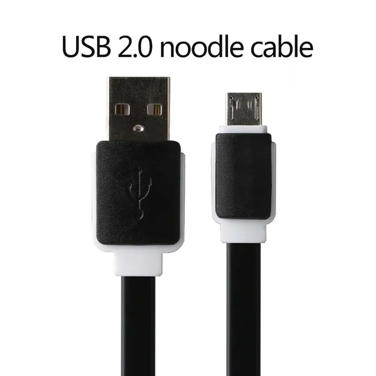 Upgrade chip 2.0 Noodle Micro USB cable for mobile phone used for home/ car/office/ travel - ANKUX.COM