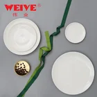 Concise design white porcelain ware steak serving ceramic dish plate with smooth