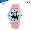 Newly Design Black Cat Watch Silicone Jelly Wrist Watches For Women Geneva Brand QuartzWatch GW036