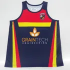 Men's singlets, sublimated running singlets 100% polyester singlets