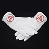 Customized 100% cotton custom gloves white gloves cotton embroidery Masonic cotton gloves