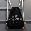 Best product emoji black custom drawstring backpack