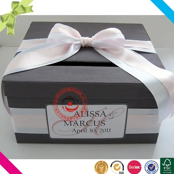 sale fashion paper cardboard wedding gift letter boxes for sale