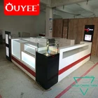 Clear Glass Baking Painting Cell Phone Repair Kiosk Accessory Store Design Fixtures Displays