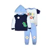 Guang zhou new listing baby clothing set 100% cotton embroidered jacket baby