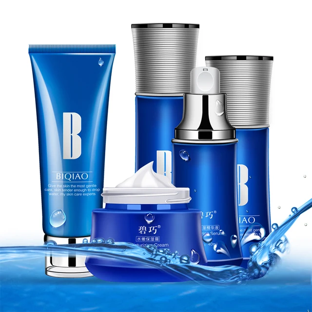 Popular Skin Care Set Night and Day Moisturizing Toner Foam Cleanser moisturizing Hydrating Facial Cream Serum