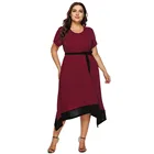 Fashion Plus Size Casual Western Dress Women
