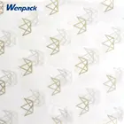 customized gold logo printing wrapping gift tissue paper for clothing