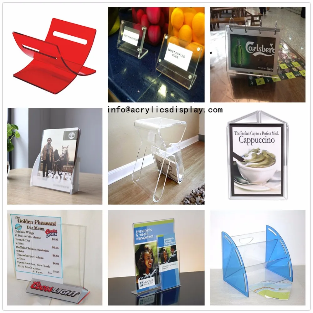 China factory price hot selling transparent acrylic sign holder
