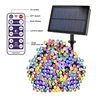 2018 New IP65 Waterproof 8 Work Modes Remote control solar garden light string
