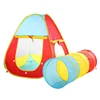 Pop up balls child play tent with crawl tunnel