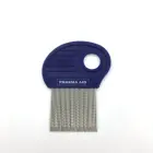 Helix Spiraled Stainless Steel Pins Flea Louse Nit Tick Lice Eggs Removing Comb With Magnifier