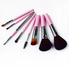 8 pcs Pink High Grade Goat Hair Makeup Brush Set