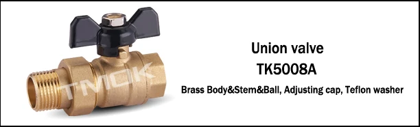TMOK1 inch 1'' ball valve with locking handle lockable brass ball valve magnetic lock key meter ball valve