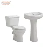 Factory direct selling toilet cheap price bathroom two piece ceramic toilet basin set