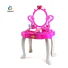 Kids toy dressing table set with working mirror and hair dryer