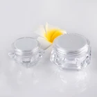Bulk 5g 10g 15g Diamond Plastic Cosmetic Jars Container Cream Lip Balm Pot Tank