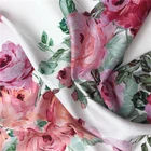 Custom made good quality floral cotton fabrics digital print