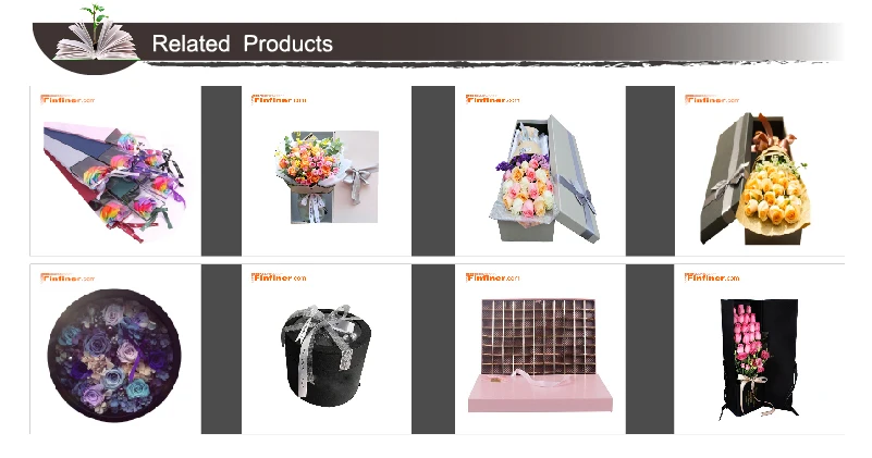 high quality paper packaging luxury gift flower box wholesale