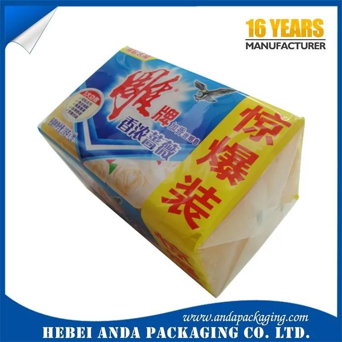 Detergent Laundry Soap Packaging Plastic Bag