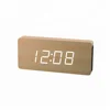 creative alarm sound control wooden clock toy